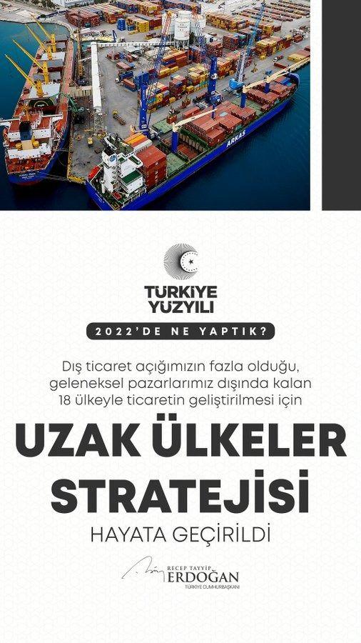 <p>Dış ticaret açığımızın fazla olduğu, geleneksel pazarlarımız dışında kalan 18 ülkeyle ticaretimizi geliştirmek için Uzak Ülkeler Stratejisi’ni hayata geçirdik.</p>