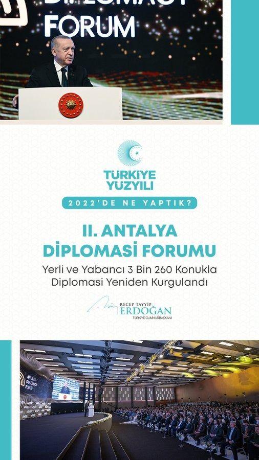 <p>Artık r&uuml;şt&uuml;n&uuml; ispat etmiş &ouml;nemli bir uluslararası etkinlik olan Antalya Diplomasi Forumu&rsquo;nun 2&rsquo;ncisini ger&ccedil;ekleştirdik.</p>
