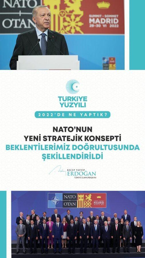<p>NATO&rsquo;nun Yeni Stratejik Konsepti&rsquo;nin T&uuml;rkiye&rsquo;nin hassasiyetleri ve beklentileri &ccedil;er&ccedil;evesinde şekillenmesini temin ettik.</p>
