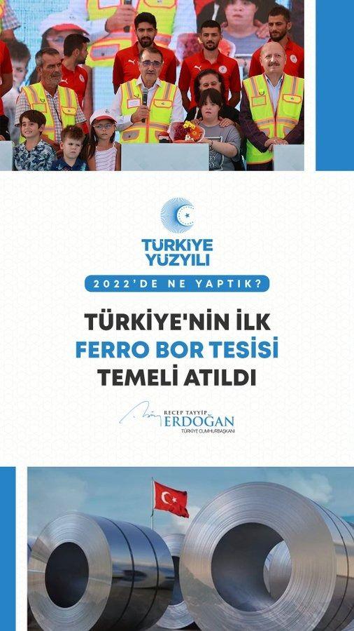 <p>T&uuml;rkiye&rsquo;nin ilk ferro bor tesisinin temelini attık.</p>
