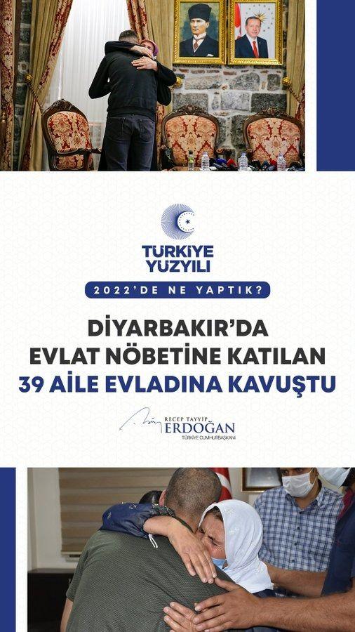 <p>Diyarbakır&rsquo;da evlat n&ouml;betine katılan 39 kahraman anne evladına kavuştu.</p>
