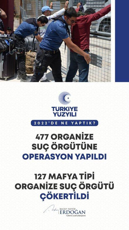 <p>Yaptığımız operasyonlarla organize su&ccedil; &ouml;rg&uuml;tlerine T&uuml;rkiye&rsquo;yi dar ettik.</p>
