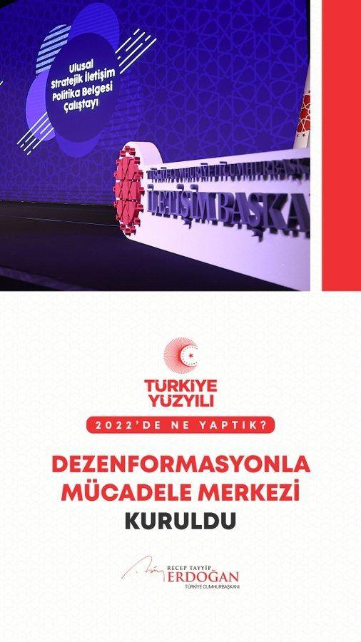 <p>&Uuml;lkemize karşı y&uuml;r&uuml;t&uuml;len sistematik kampanyalara karşı Dezenformasyonla M&uuml;cadele Merkezi&rsquo;ni kurduk.</p>
