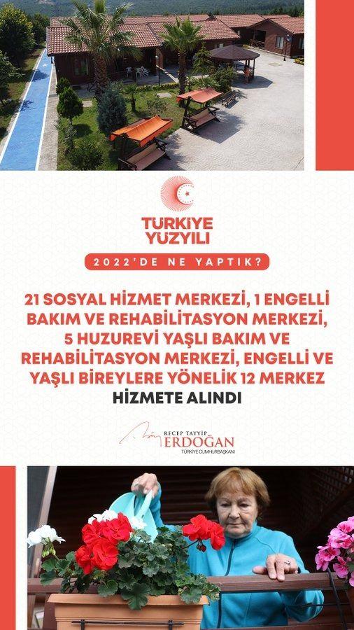 <p>21 yeni sosyal hizmet merkezi kurduk.</p>
