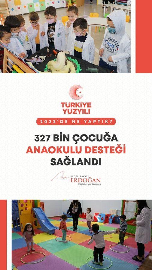 <p>327 bin yavrumuza anaokulu desteği sağladık.</p>
