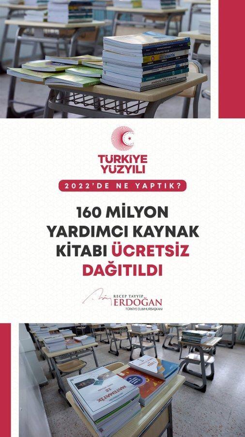 <p>Dile kolay&hellip; Ders kitaplarının yanı sıra 160 milyon yardımcı kaynak kitabı &ouml;ğrencilerimize &uuml;cretsiz olarak dağıttık.</p>
