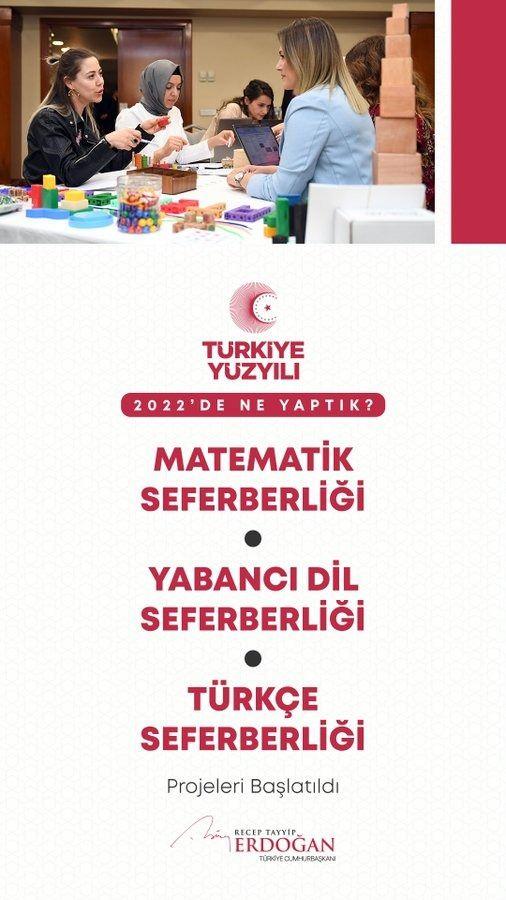 <p>Evlatlarımızı geleceğe daha iyi hazırlamak i&ccedil;in matematik, T&uuml;rk&ccedil;e ve yabancı dil alanlarında eğitim seferberliği başlattık.</p>
