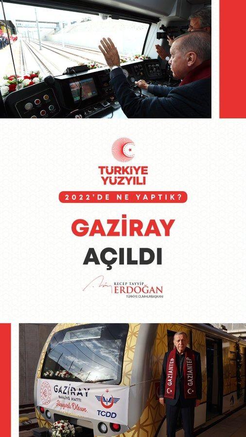<p>Gaziray&rsquo;ı tamamlayarak Gaziantepli kardeşlerimizin hizmetine sunduk.</p>
