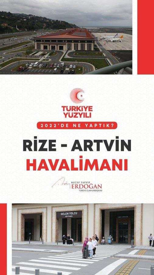 <p>Rize-Artvin Havalimanımızı 4,4 milyar liralık bir yatırımla tamamladık.</p>
