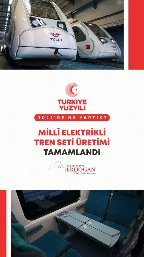<p>Mill&icirc; Elektrikli Tren Setimizin &uuml;retimini tamamladık.</p>
