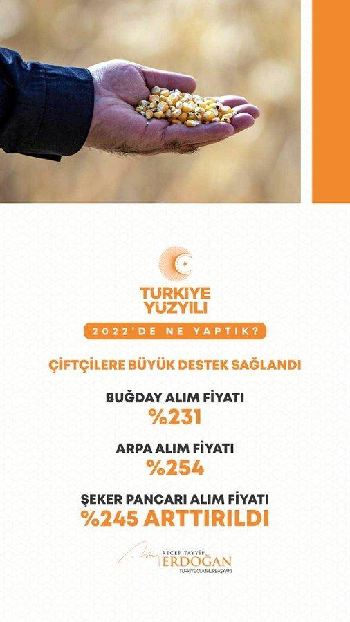 <p>Buğdaydan arpa ve şeker pancarına pek &ccedil;ok &uuml;r&uuml;nde alım fiyatlarını ciddi oranlarda artırdık.</p>
