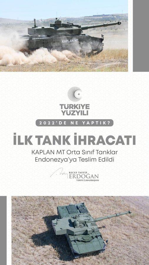 <p>&Uuml;lkemizin ilk tank ihracatını ger&ccedil;ekleştirdik.</p>
