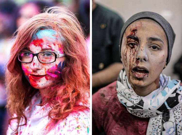 <p> Hindistan'da "renklerin festivali" olarak bilenen "Holi Festivali", ABD’nin New York kentinde kutlandı. İsrail ordusunun Gazze Şeridi'ne yönelik havadan, denizden ve karadan düzenlediği saldırıları devam ederken, Han Yunus'a düzenlenen saldırılar sonucu ölü ve yaralıların olduğu bildirildi. Saldırıda yaralanan Filistinliler, Nasır Hastanesi'ne getirildi </p>
