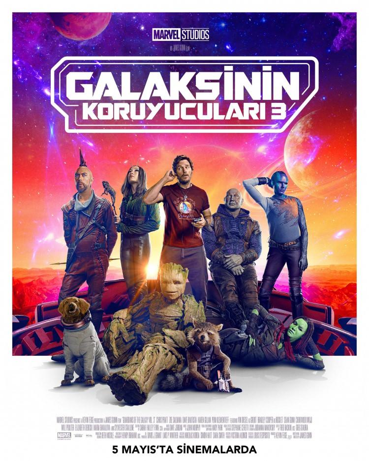 <p><span style="color:#FF0000"><strong>GALAKSİNİN KORUYUCULARI 3</strong></span></p>
<p><span style="color:#000000"><strong>5 Mayıs 2023 tarihinde vizyona giren "Galaksinin Koruyucuları 3", Marvel Sinematik Evreni'nin göz kamaştıran dünyasını sinema tutkunlarıyla buluşturuyor. </strong></span></p>