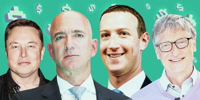 <p>Listede teknoloji alanında faaliyet g&ouml;steren diğer milyarderler ise</p>

<p>&nbsp;</p>

<p><strong>178 milyar dolarlık servetiyle</strong> 3. sırada bulunan Jeff Bezos,</p>

<p>&nbsp;</p>

<p><strong>140 milyar dolarla</strong> 4. sırada yer alan Bill Gates,</p>

<p>&nbsp;</p>

<p><strong>130 milyar dolarla</strong> 5. sıradaki Steve Ballmer,</p>

<p>&nbsp;</p>

<p><strong>128 milyar dolarla</strong> 6. sırada bulunan Mark Zuckerberg,</p>
