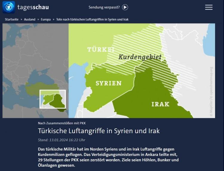 <p>Haberde 'Türk ordusu, Suriye'nin kuzeyinde ve Irak'ta Kürt milislere karşı hava saldırıları düzenledi. </p>