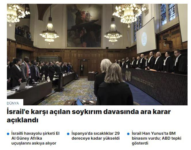 <p>EuroNews, başlığında, <em><strong>"UAD Gazze'de ateşkes emri vermekten kaçındı ancak İsrail'in küçük kıyı yerleşim bölgesine yönelik askeri saldırısında ölüm ve hasarı kontrol altına almaya çalışmasını talep etti."</strong></em> ifadelerine yer verdi.</p>
