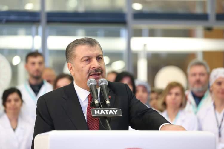 <p><strong>BAKAN KOCA: HASTANELER HIZLICA HİZMETE ALINACAK</strong></p>
<p>Sağlık Bakanı Fahrettin Koca, 6 Şubat'taki depremlerden sonra Hatay'ın sağlık hizmet ihtiyacını karşılayacak hastaneleri hızla devreye aldıklarını söyledi.</p>