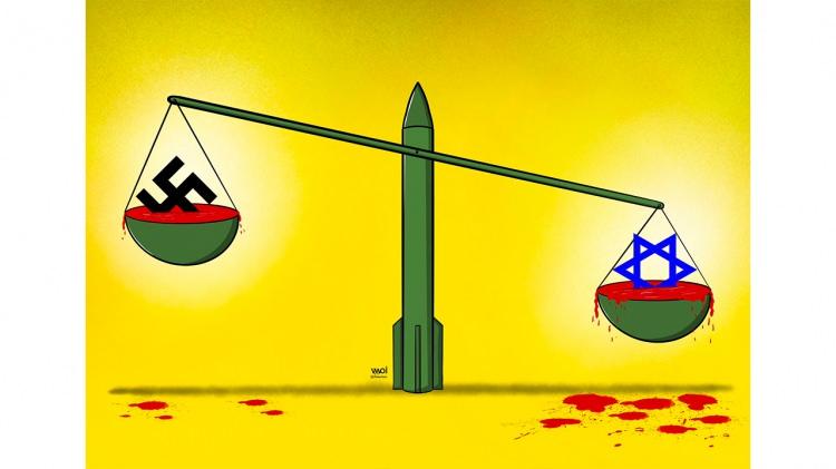 <p>Karikatürist Ameen Alhabarah "Siyonizm vs Nazizm" başlığıyla çizimini duyurdu.</p>

<p> </p>
