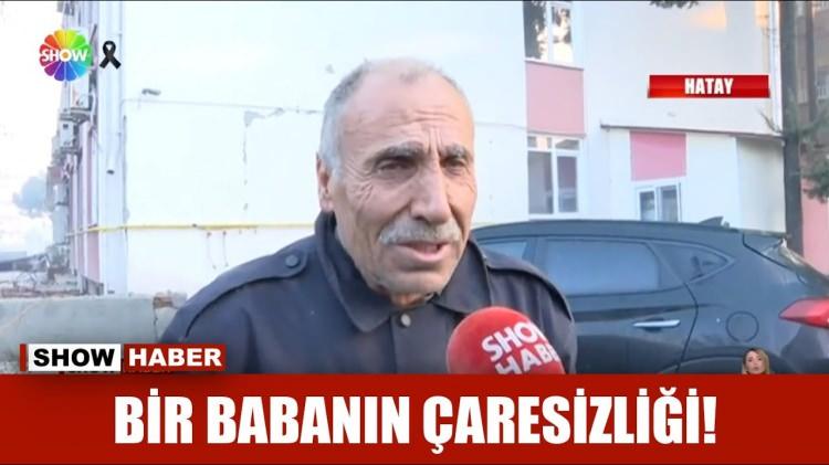 <p>Hatay'da Show TV muhabiri Mustafa Mandev, depremzede babaya cebinde ne olduğunu sorunca baba "Bisk&uuml;vi var cebimde yiyemiyorum, d&uuml;nden beri yiyemiyorum. &Ccedil;ocuklarıma verecektim" cevabını verdi.&nbsp; Acılı babanın g&ouml;zyaşları kameralara yansıdı.</p>
