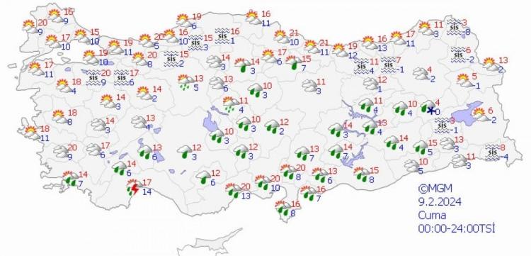 <div><strong>İşte 5 g&uuml;nl&uuml;k hava durumu</strong></div>

<div>&nbsp;</div>
