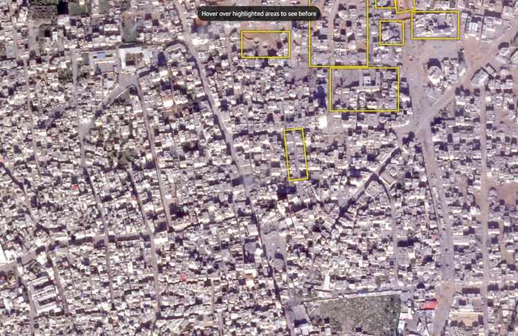 <p>Raporda, savaşın neden olduğu sisli ortam ve İsrail ordusunun gazetecilerin bölgeye girişini kısıtlaması nedeniyle yıkımı doğru bir şekilde tahmin etmenin zor olduğu ancak ABD'li araştırmacılara göre uydu verileri kullanılarak Gazze Şeridi'ndeki binaların en az yarısının muhtemelen hasar gördüğü veya yıkıldığı bir yıkım haritası oluşturmanın mümkün olduğu kaydedildi.</p>
