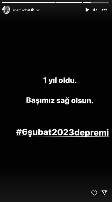 <p>SİNEM KOBAL</p>

<p>"1 yıl oldu. Başımız sağ olsun"</p>
