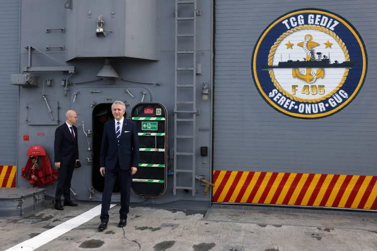 <p>Türk Deniz Kuvvetlerinde hizmet veren Gabya sınıfı firkateynlerden biri olan "TCG Gediz" isimli fırkateyn, NATO Daimi Deniz Görev Grubu kapsamında Yunanistan'ın Pire Limanı'na aborda oldu.</p>

<p> </p>
