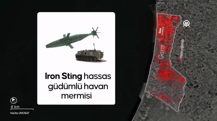 <p>"Iron Sting" 17 kilogram ağırlığında, lazer ve GPS güdümüyle çalışıyor. 10 kilometre menzili olan havan mermisinin 20 santimetrelik betonu delebilecek güce sahip olduğu ve güdümlü olması nedeniyle sivil hasarı en aza indirdiği iddia ediliyor. Güdümlü havan mermisiyle tespit edilen hedeflerin, ateş idare merkezi ile irtibat kurmaya veya tanzim atışlarına ihtiyaç olmaksızın tek seferde imha edilebildiği vurgulanıyor.</p>
<p> </p>