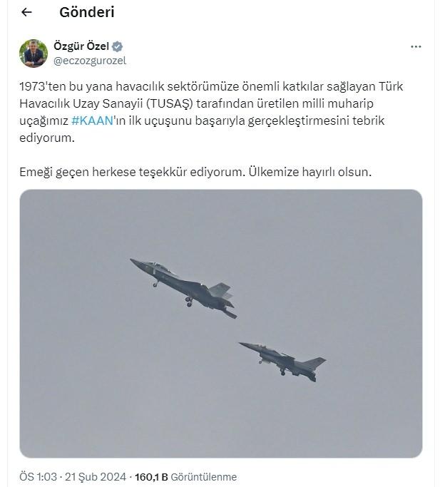 <p><span style="color:#B22222"><strong>CHP BAŞKANI ÖZGÜR ÖZEL:</strong></span></p>