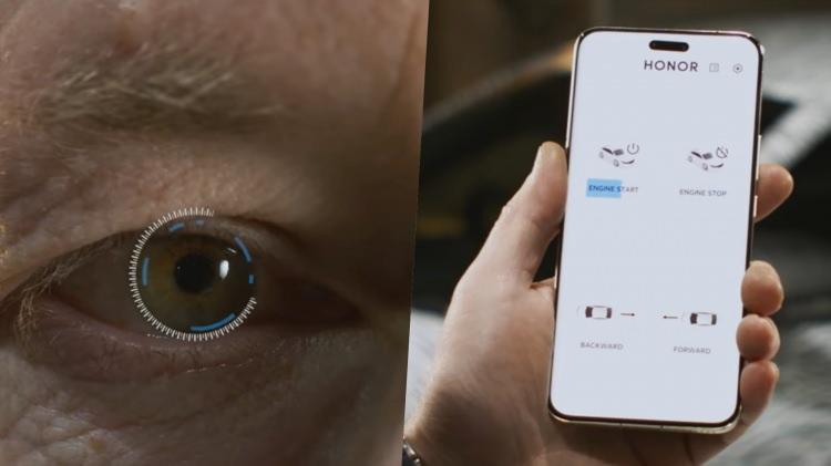 <p>Honor, basın toplantısının bir parçası olarak akıllı telefondaki göz izleme teknolojisini gösterdi. Telefon, gözlerinizin ekranın neresine baktığını takip etmek için selfie kameralarını ve yapay zekayı kullanıyor.</p>