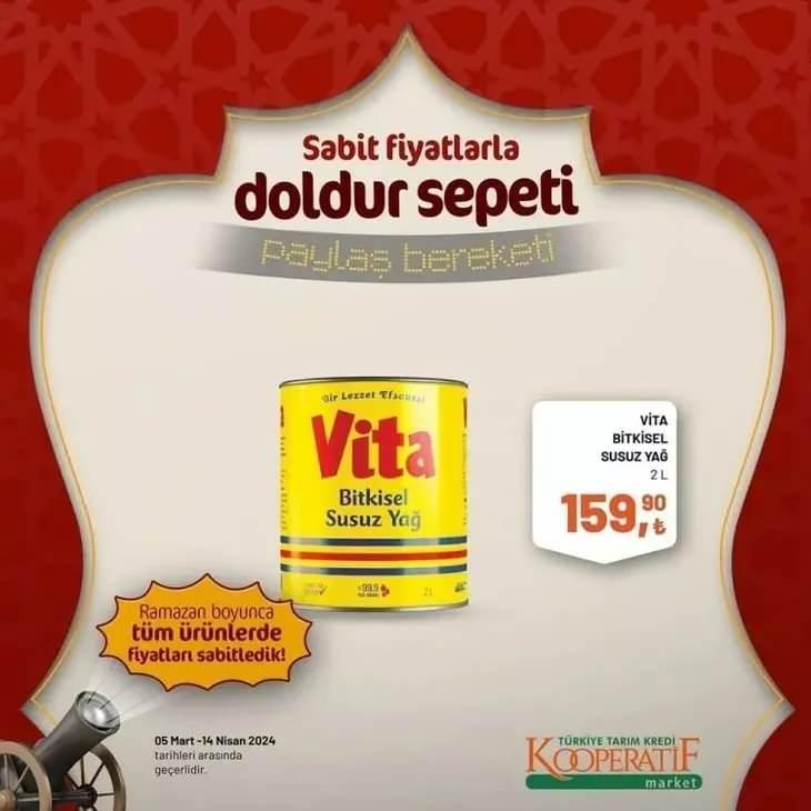 <p><strong>Vita Bitkisel Susuz Yağ- 159,90 TL</strong></p>
