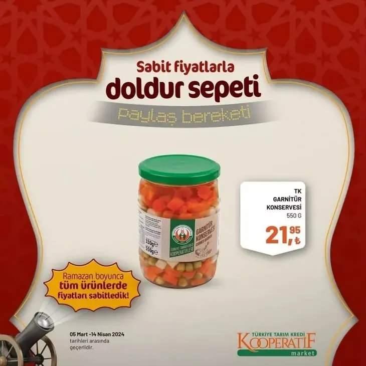 <p><strong>TK Garnitür Konserve- 21,95 TL</strong></p>