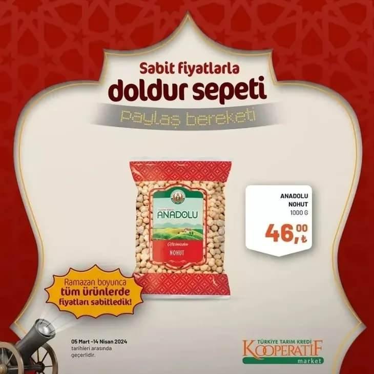<p><strong>Anadolu Nohut- 46,00 TL</strong></p>
