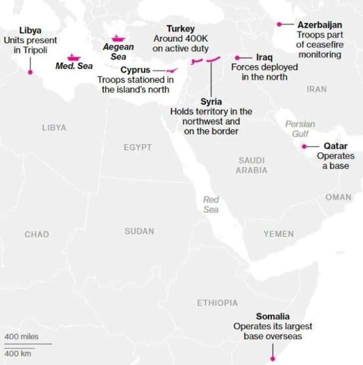 <p><strong>HARİTA PAYLAŞTILAR</strong></p>

<p>Haberde yer verilen haritada da Türk askeri varlığının bulunduğu noktalar işaretlendi ve bu ülkeler hakkında bilgiler verildi.</p>
