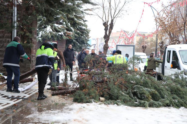 <p>Van-Çatak ve Çatak-Pervari kara yolunun 10'uncu kilometresine düşen çığ nedeniyle ilçe ile ulaşım sağlanamazken, kara yolları ekipleri yolu açmak için yoğun bir çalışma yürütüyor.</p>
