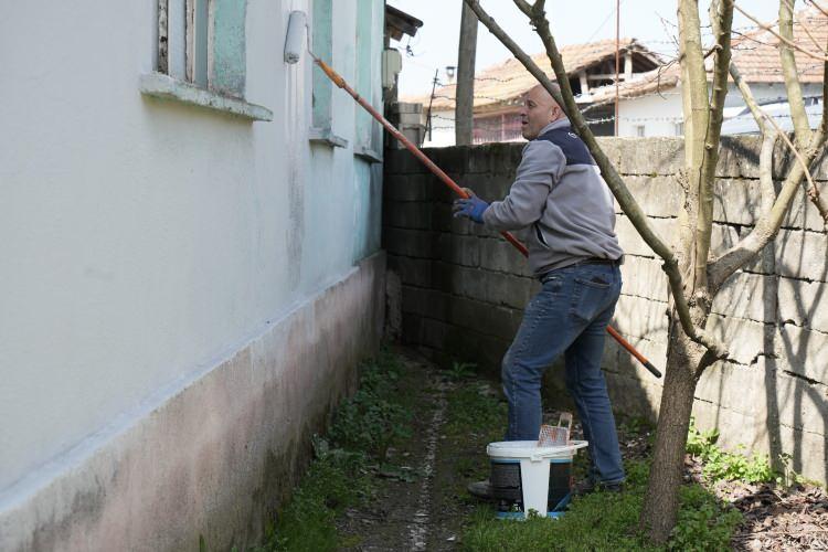 <p>Kendi imkanlarıyla tedarik ettiği boyalarla mahalle halkının evlerinin, dış cephelerini boyayan Eren, "Se&ccedil;ilirsem bu &ccedil;alışmalara devam edeceğim. Kazanamazsam, helali hoş olsun" dedi. Muğla'nın Bodrum il&ccedil;esinde yaşadığını ve oradaki her evin dış cephesinin aynı renk olmasından esinlenip doğup b&uuml;y&uuml;d&uuml;ğ&uuml; kendi k&ouml;y&uuml;n&uuml; de g&uuml;zelleştirmek i&ccedil;in b&ouml;yle bir vaatle se&ccedil;menden oy istediğini belirten Eren, "K&ouml;y&uuml;m&uuml;zde boyanmadık ev bırakmamak amacıyla &ccedil;ıktığımız hizmet yarışında şuana kadar, 25 ev 1 okul ve 2 s&uuml;t toplama evinin dış cephesini boyadık. Se&ccedil;ime kadar boyaya bildiğim kadar ev boyayacağım. Her g&uuml;n 3 tane ev boyuyorum. Se&ccedil;imden sonrada vaadimi yerine getirmek i&ccedil;in kalan evleri boyayacağım. Boyama! diyenin evini bile boyayacağım. &Ccedil;&uuml;nk&uuml; k&ouml;y&uuml;m&uuml; g&uuml;zelleştirmek rengarenk bir &ccedil;i&ccedil;ek bah&ccedil;esine &ccedil;evirmek, &ouml;rmek k&ouml;y yapmak i&ccedil;in bu yola &ccedil;ıktım. Değişik başka projelerimde var onları da nasip olurda muhtar se&ccedil;ilirsem o zaman yapacağım" dedi.</p>
