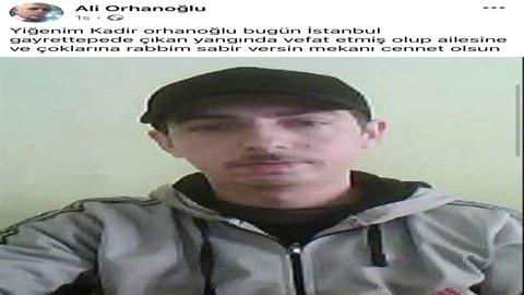 <p>Hayatını kaybeden Kadir Orhanoğlu</p>