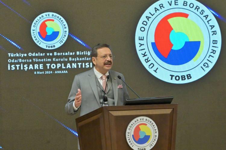 <p><strong>TOBB BAŞKANI HİSARCIKLIOĞLU: ENFLASYONA ODAKLANMALIYIZ</strong></p>

<p>31 Mart 2024 Mahalli İdareler Genel Seçimleri’ni değerlendiren Türkiye Odalar ve Borsalar Birliği (TOBB) Başkanı M. Rifat Hisarcıklıoğlu, “Seçim ülkemize ve milletimize hayırlı olsun” dedi.  </p>

<p> </p>
