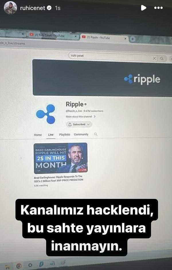 <p>Hedeflerinin Ruhi Çenet'in kanalının olmasının nedeni ise yüksek takipçi sayısı...</p>

<p> </p>
