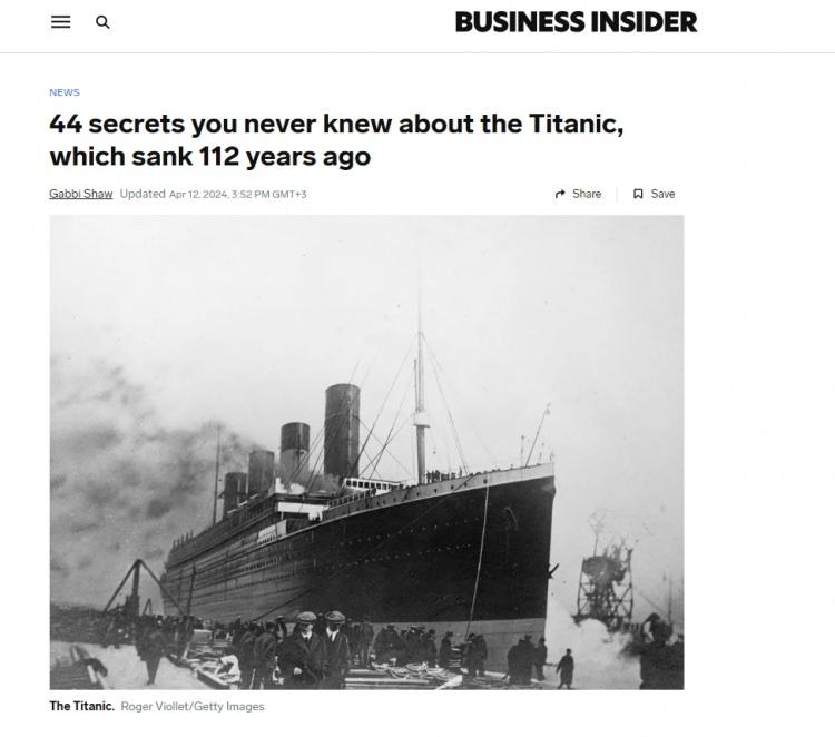<p><span style="color:#B22222"><strong>112 YIL ÖNCESİNE GİDİYORUZ!</strong></span></p>

<p> </p>

<p>Bugüne kadar denize indirilen en büyük gemi olan White Star yolcu gemisi Titanic’in ilk yolculuğu felaketle sonuçlandı.</p>
