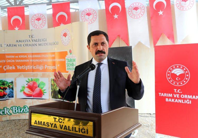 <p><strong>"SAYIMIZI 31'E ÇIKARDIK"</strong></p>

<p><strong>Vali Mustafa Masatlı; <em>"Hatay Valiliği olarak coğrafi işaret başvurusunu yaptığımız ve geçtiğimiz günlerde açıklanan sonuçlara göre tescillenen yani patent alan yeni ürünlerimiz, şeyh mualla yemeği, şiş börek çorbası, tepsi oruğu, zılk sarması, cevizli biber, humus olmak üzere 6 yöresel yemeğimiz ile bu coğrafi işaret sayımızı 31'e çıkardık. Sonuçlanmasını beklediğimiz 85 başvurumuz daha bulunmaktadır. Sonuçlandığı takdirde 116 coğrafi işaretimiz ile Hatay'ımız coğrafi işaret sayısını Türkiye'de ilklere yerleştirecek ve hak ettiği yere de gelecektir."</em> şeklinde konuştu.</strong></p>
