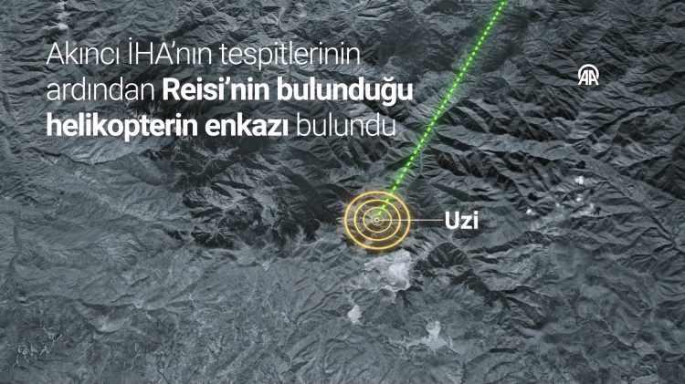 <p>Akıncı İHA’nın tespitlerinin ardından, İran Kızılayı, Cumhurbaşkanı Reisi'ye ait helikopter enkazının yerini bulduklarını duyurmuştu.</p>

<p> </p>
