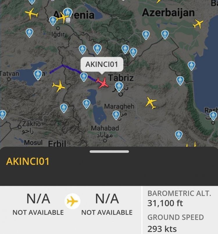 <p> AKINCI İHA'nın Tebriz semalarında seyrettiği anlar.</p>