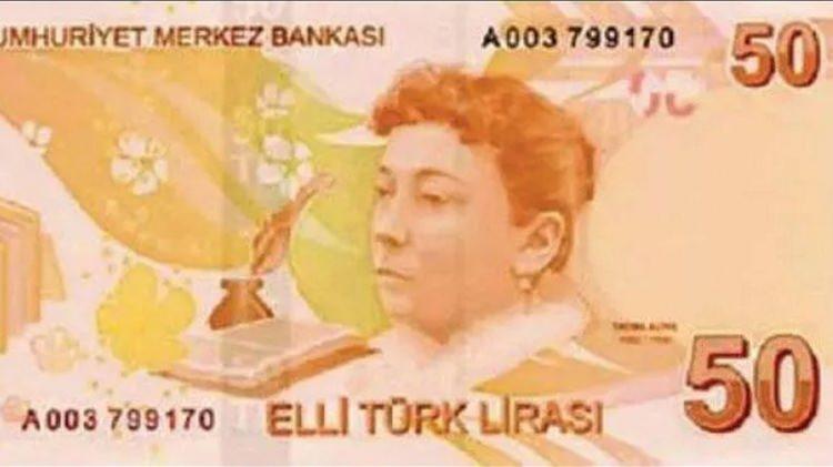 <p>Türk edebiyatının ilk kadın romancısı Fatma Aliye Topuz'un portresi, 2009'dan bu yana elli liralık banknotların arka yüzünde yer alıyor.</p>

<p> </p>
