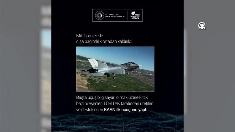 <p>Yerli ve milli üretim konusunda da bir yıllık dönemde tarihi projeler envantere kazandırıldı. Türkiye'nin milli muharip uçağı KAAN, ilk uçuşunu başarıyla gerçekleştirdi. </p>
