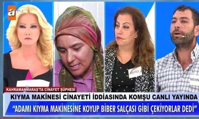 <p>Türkiye'nin konuştuğu 'kıyma makinesi' cinayeti ile ilgili Mehmet Taşpınar'ın eski komşusu Hatice Ekizli, yeni açıklamalarda bulundu.</p>

<p> </p>
