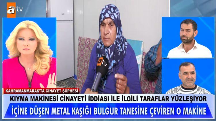 <p>Güllü Çolak bulundu ancak sonrasında yayına katılan akraba Ahmet, bir cinayet işlediklerinden bahsetti. Güllü ve annesinin yıllar önce bir adamı öldürüp cesedi kıyma makinesinden çektiklerini anlattıklarını söyleyen akrabanın bu iddiası ağızları açık bıraktı.</p>
