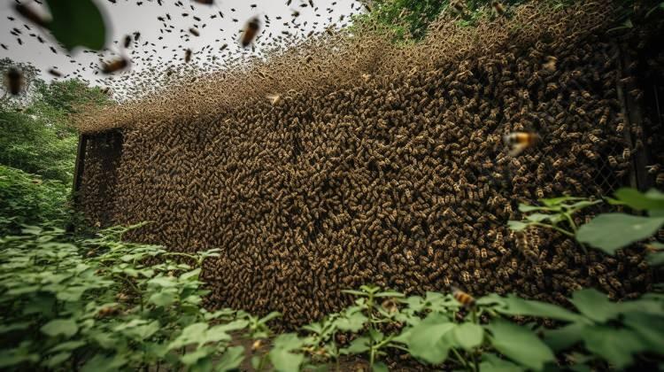 <p> Gelecek yıl ise bal üretimi için kullanılacak. Geçen ay bir ön cam tamircisi de, gittiği aracın üzerine bir arı sürüsü indiğinde "kabuk şoku" yaşadı.</p>