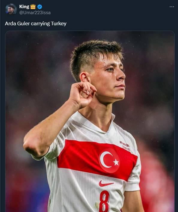 <p>Arda Güler Türkiye'yi taşıyor</p>
<p> </p>